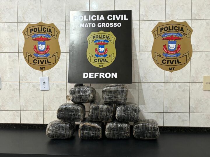 Polícia Civil prende casal que despachou 9 tabletes de maconha por meio de transportadora em Cáceres