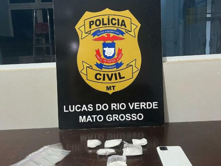 Polícia Civil prende jovem por tráfico de drogas em Lucas do Rio Verde