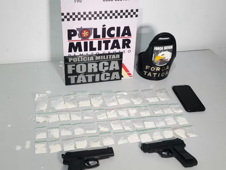 Força Tática prende dois membros de facção por ameaça em Tangará da Serra