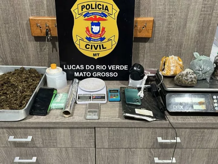 Polícia Civil desarticula ponto de venda de drogas em Lucas do Rio Verde