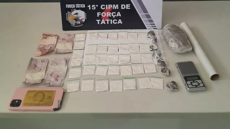 Força Tática prende mulher e apreende adolescente por tráfico de drogas em Várzea Grande