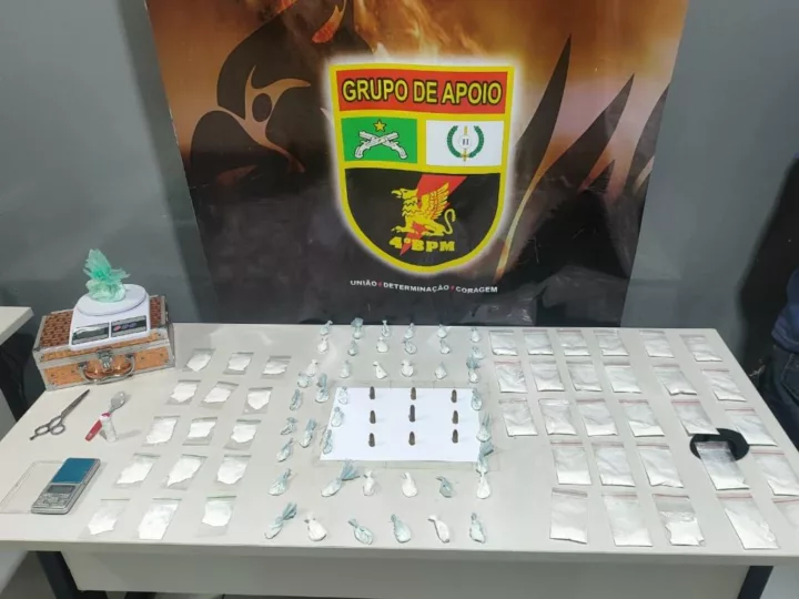 Polícia Militar prende dupla com 86 porções de cocaína em Várzea Grande