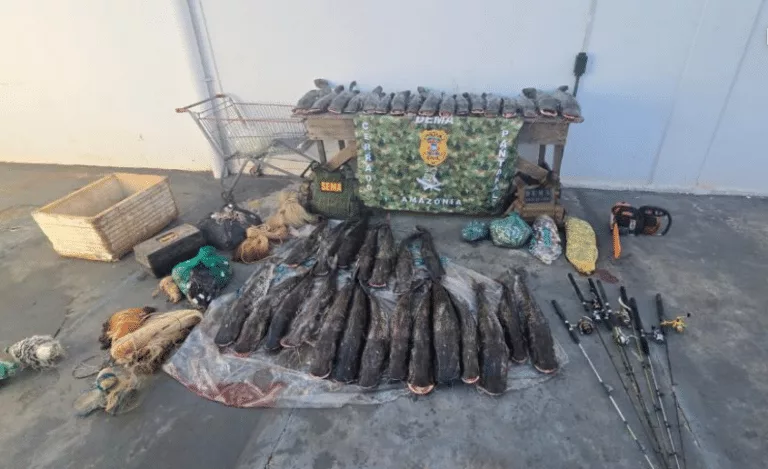 Polícia prende mulher por pesca predatória em Mato Grosso e apreende tarrafas e molinetes