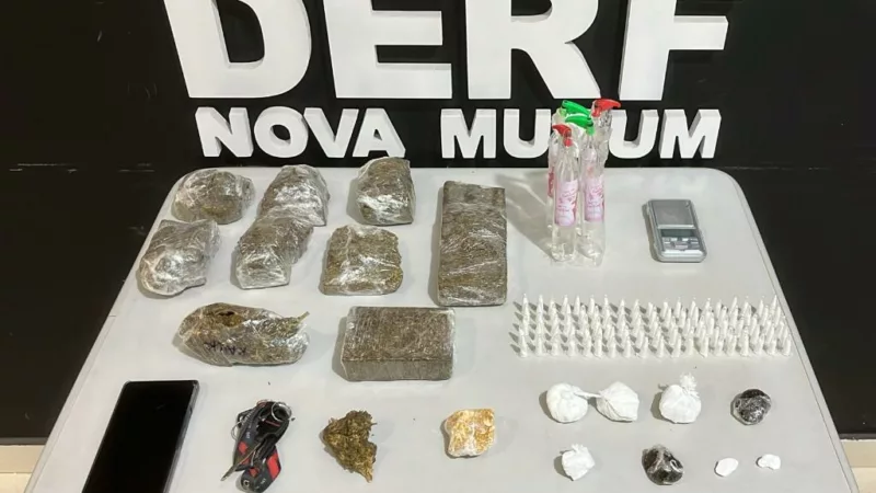 Polícia Civil prende fornecedor de drogas e apreende menor que atuava com lojista do tráfico