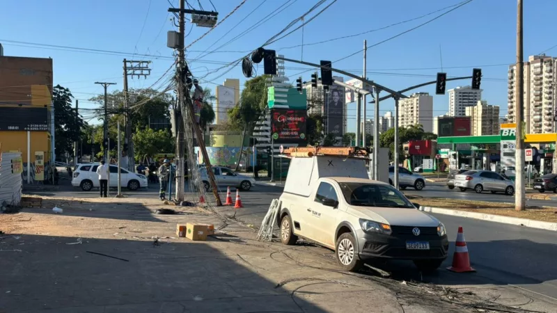 Explosão em rede elétrica prejudica internet em unidades de Saúde de Cuiabá