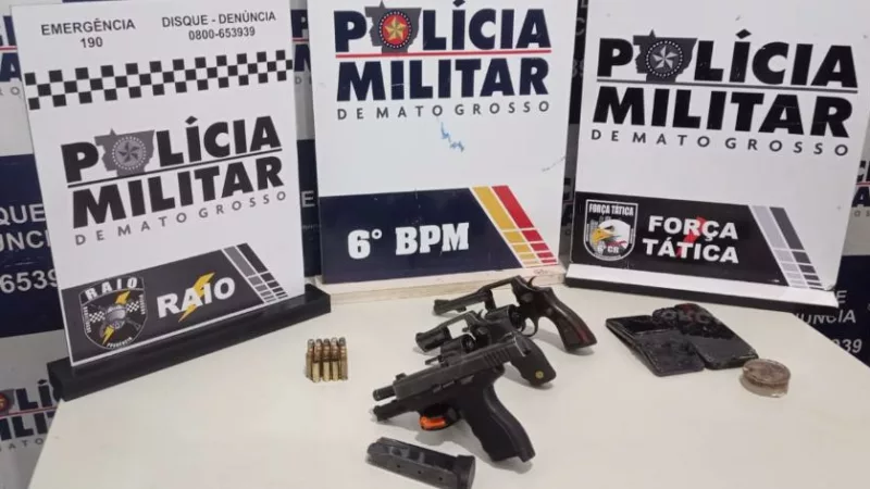 Polícia Militar prende três homens suspeitos de homicídio e recupera veículo roubado em Cáceres