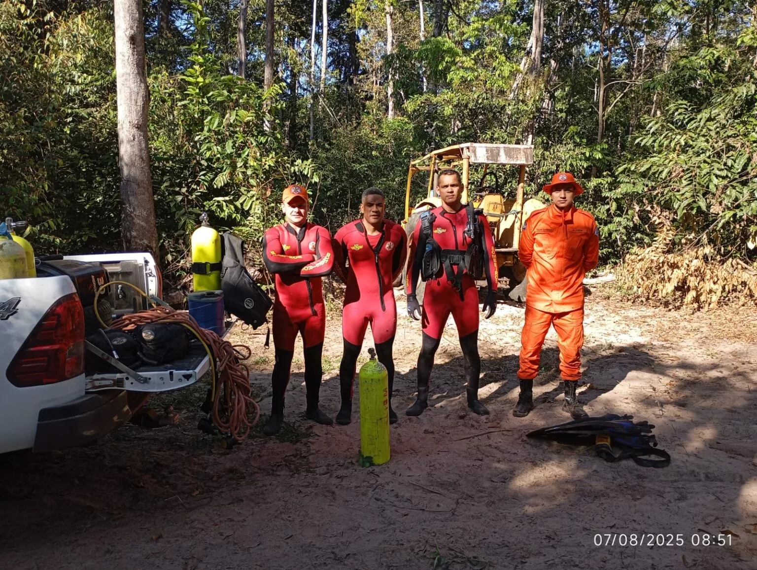Bombeiros encontram corpo de idoso que tropeçou em árvore e caiu em rio em Mato Grosso