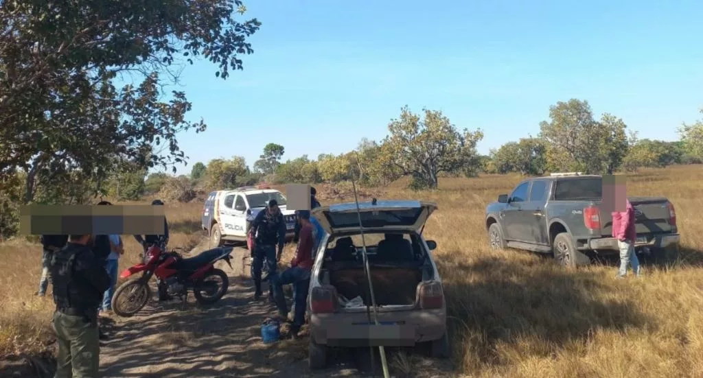 Polícia Militar detém seis pessoas suspeitas por invasão de propriedade rural