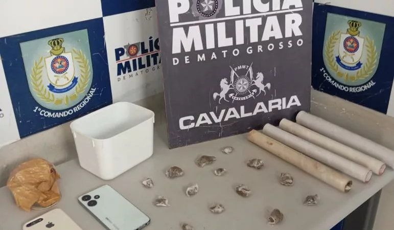 Cavalaria da PM apreende adolescente com porções de drogas em Cuiabá