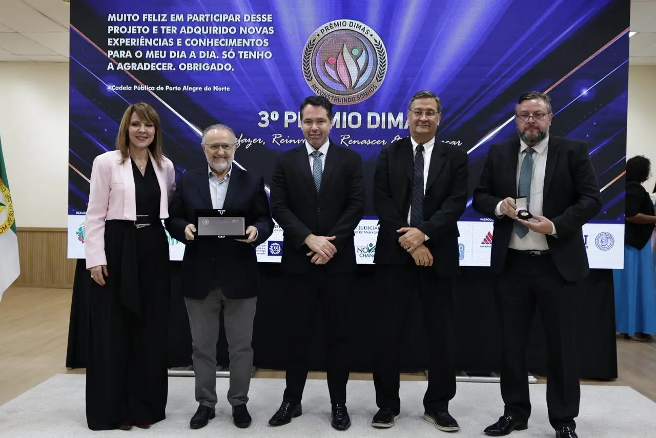 TJMT é homenageado com o “Prêmio Dimas” por cooperação em projetos de ressocialização