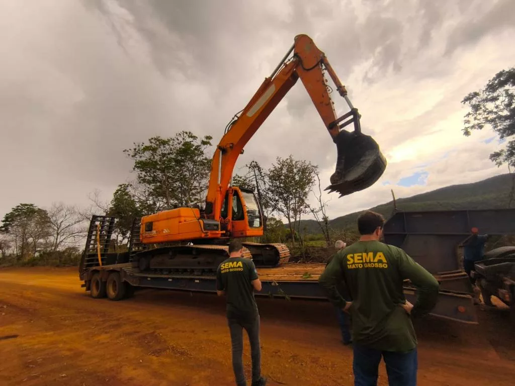Sema deflagra operação contra desmatamento e embarga 73 hectares de área em Alto Paraguai