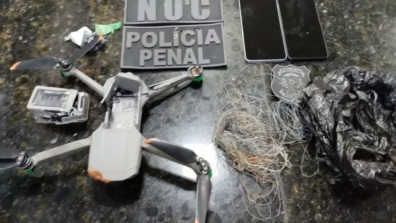 Polícia Penal apreende drone com celulares na penitenciária de Sinop