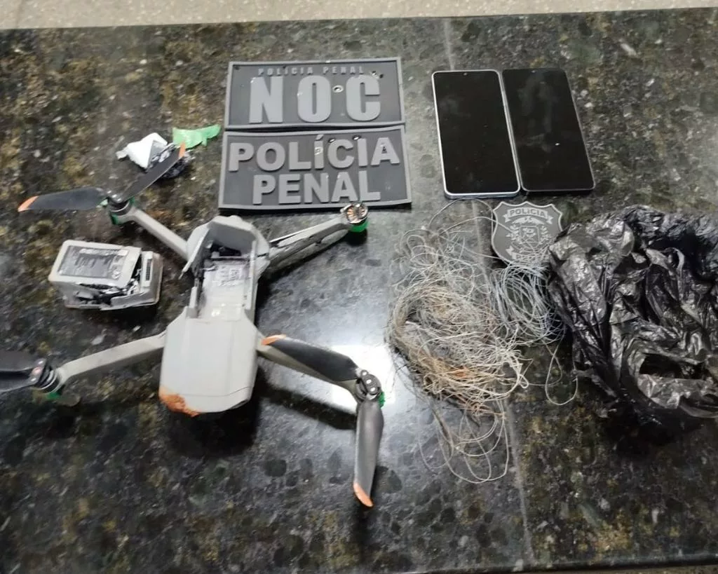 Polícia Penal apreende drone com celulares na penitenciária de Sinop