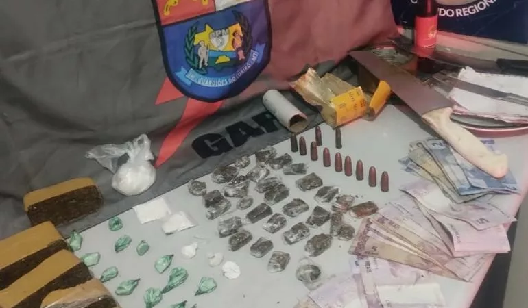 Polícia Militar prende casal por tráfico ilícito de drogas em Cuiabá