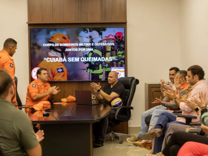 Prefeito recebe relatório que mostra redução de 90% das queimadas em Cuiabá