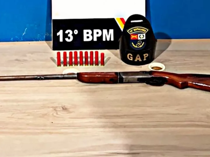 Homem é preso transportando arma e munições em Lucas do Rio Verde