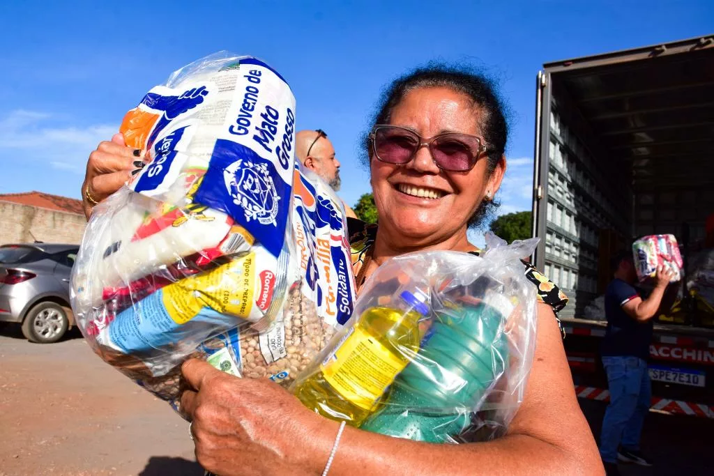Estado distribui quase 280 mil cestas e reforça a segurança alimentar em Mato Grosso em 2025