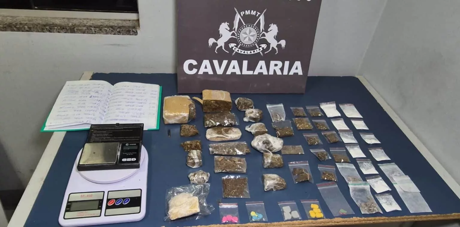 Casal é preso e diversas porções de drogas são apreendidas em Sinop