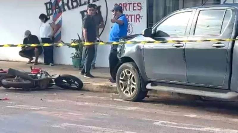 Sinop: motociclista morre após colisão com caminhonete; vítima identificada