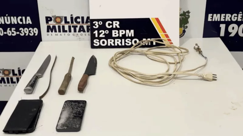 Homem embriagado tenta matar esposa e filho, reage à abordagem e é preso em Sorriso