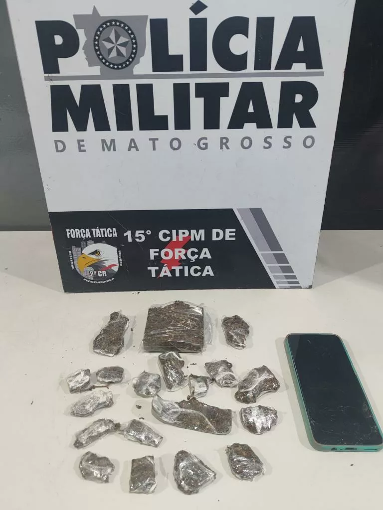 Força Tática apreende adolescente com porções de maconha em Várzea Grande