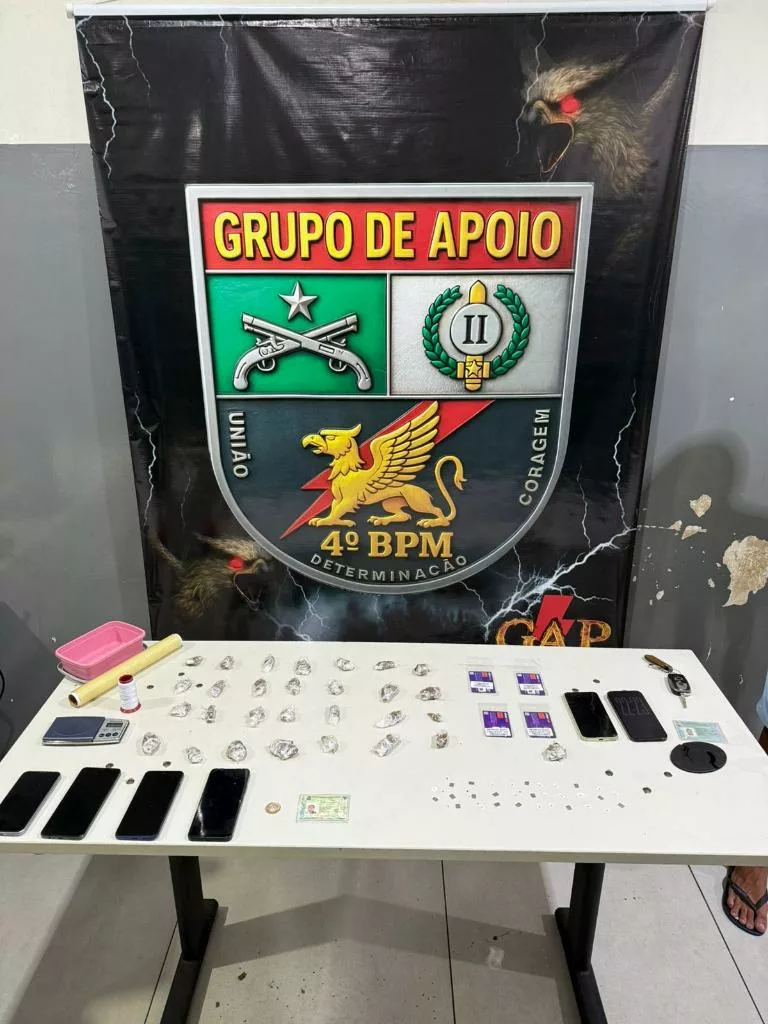 Polícia Militar prende dois homens por tráfico de drogas e estelionato em Várzea Grande