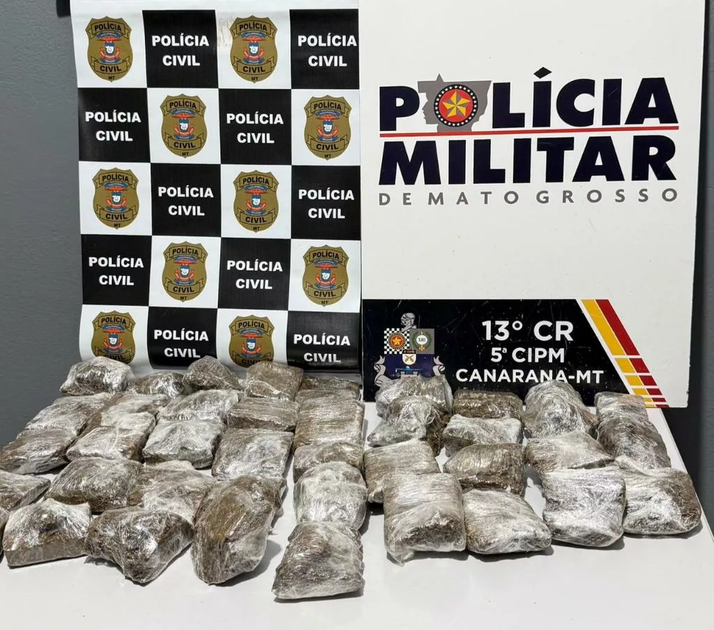 Polícias Civil e Militar prendem homem que comercializava drogas próximo à feira em Canarana