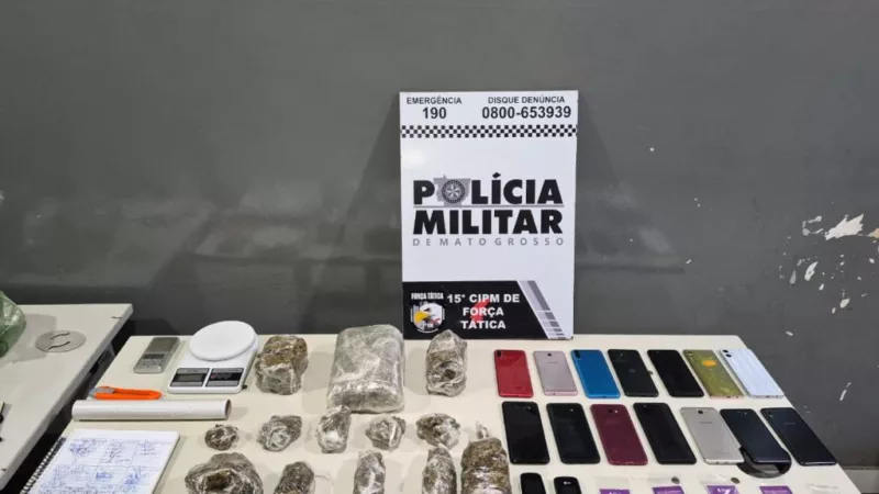 Força Tática prende homem por tráfico de drogas e apreende porções de maconha em Várzea Grande