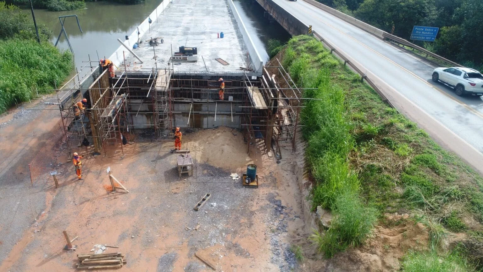 Obras de pontes na BR-163 entre Sinop e Sorriso entram na reta final