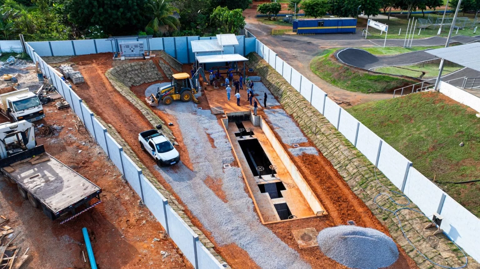 Prefeitura autoriza ligações de estação elevatória de esgoto que atenderá 20 mil moradores em Lucas