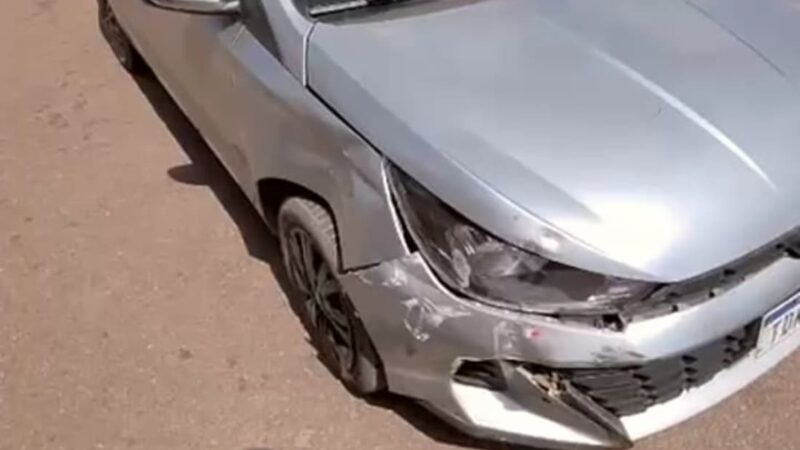 Sinop: mulher e criança ficam feridas após colisão de carro e moto
