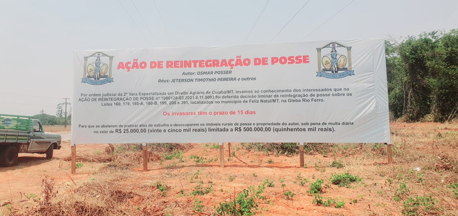 Justiça condena grupo por mais de 33 anos de prisão por invasões em Feliz Natal