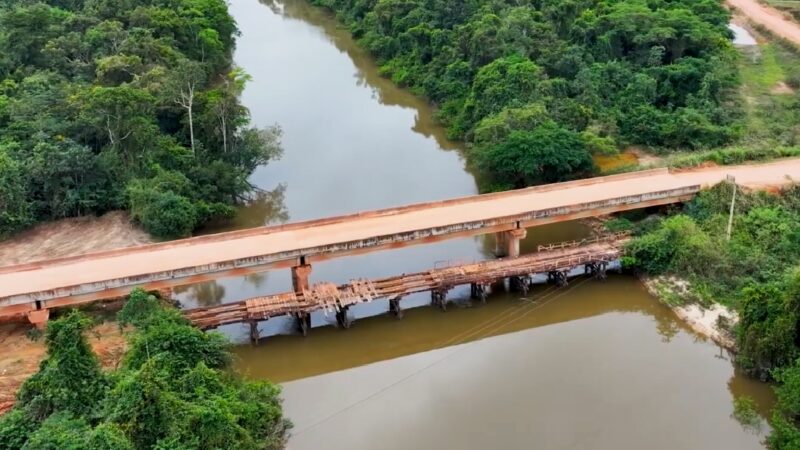 Obras de ponte ligando Nortão ao Noroeste estão 60% executadas