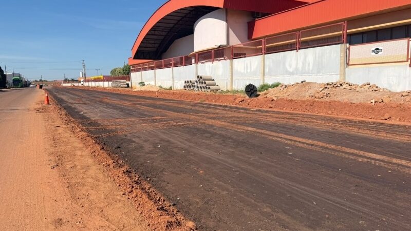 Avança obra de duplicação de via de acesso à BR-163 em Sinop