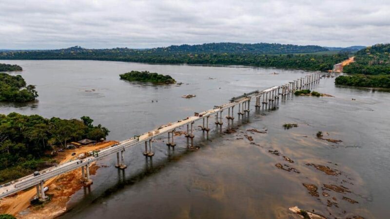 Ponte que será a maior de Mato Grosso chega a 68% de execução