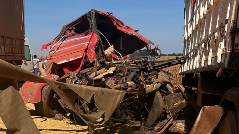 Acidente com carretas em rodovia entre Sinop e Vera deixa um morto