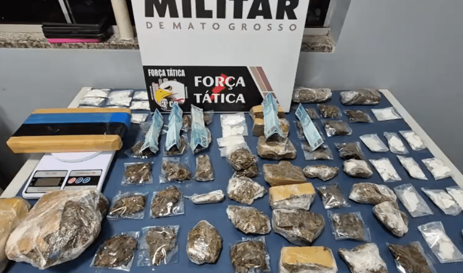Quatro são presos com maconha, skunk e cocaína em bairros de Sinop