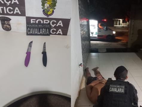 PM prende homem que fez esposa e filha reféns em Rondonópolis