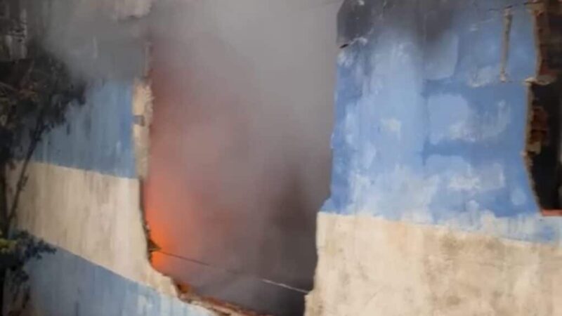 Incêndio de grande porte destrói fábrica de pães em Cuiabá