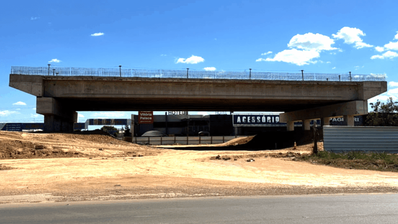 Viaduto da BR-163 em Sinop chega a 65% de conclusão