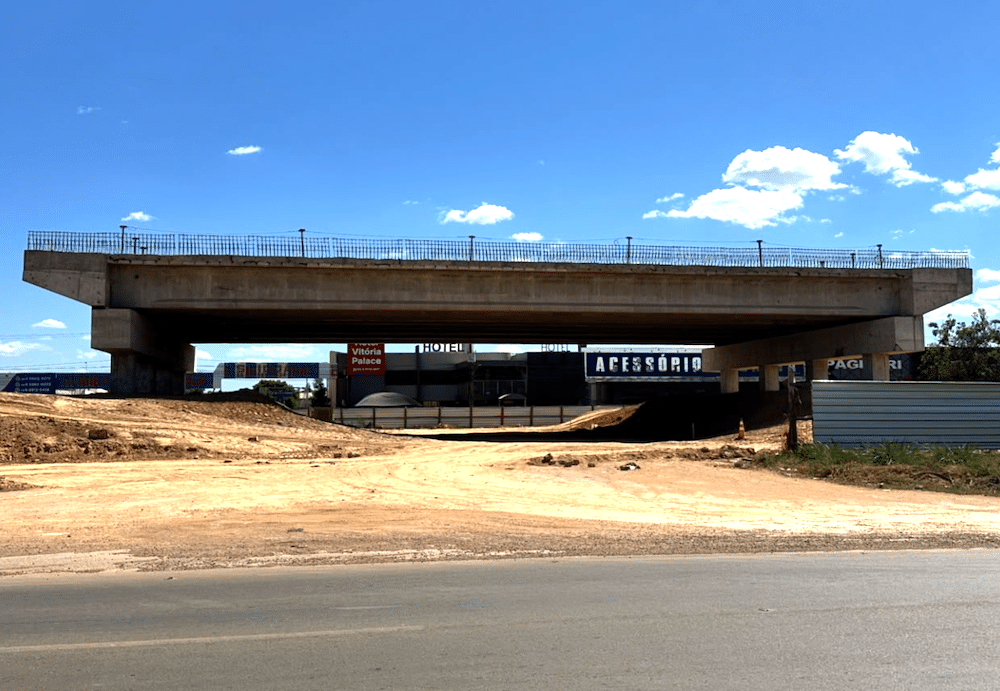 Viaduto da BR-163 em Sinop chega a 65% de conclusão