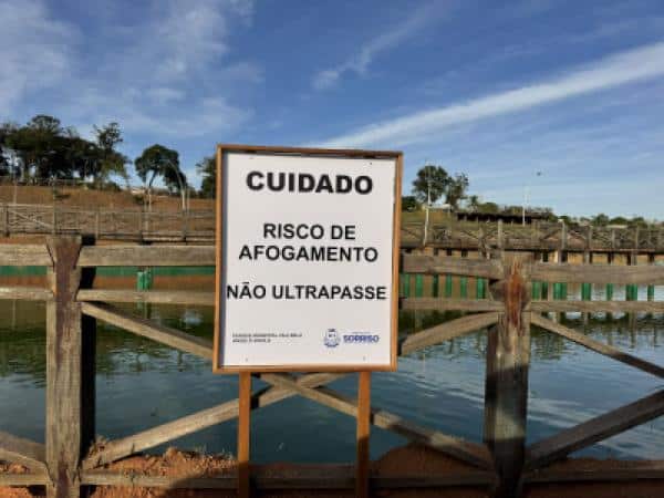 Denúncias sobre crianças em lagos de Sorriso são constantes e secretário reforça proibição