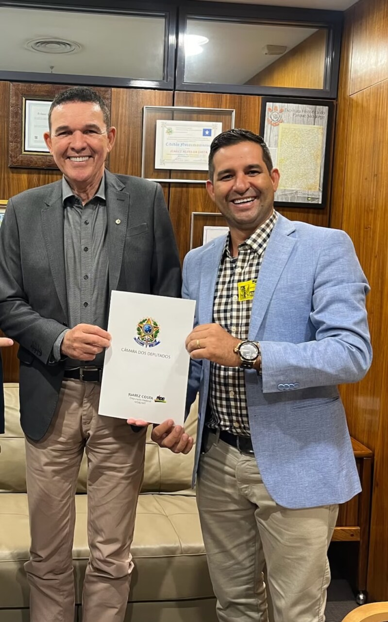 Presidente da Câmara de Sinop confirma apoio a Juarez Costa e Silvano Amaral para eleições de 2026