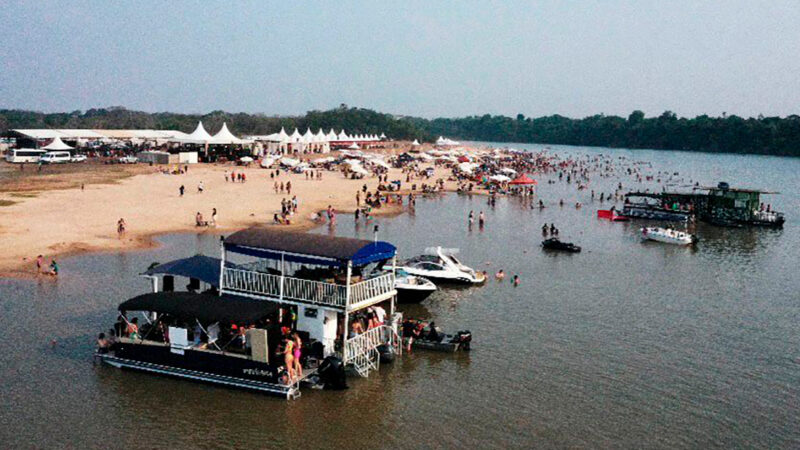 Praia do Cortado terá shows, torneios de pesca e romaria no Festeja Sinop; veja programação