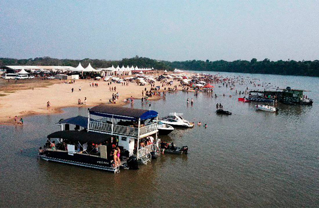 Praia do Cortado terá shows, torneios de pesca e romaria no Festeja Sinop; veja programação