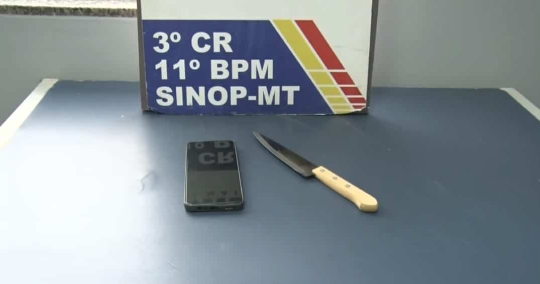 Guarda de escola salva mulher de ser esfaqueada pelo companheiro em Sinop
