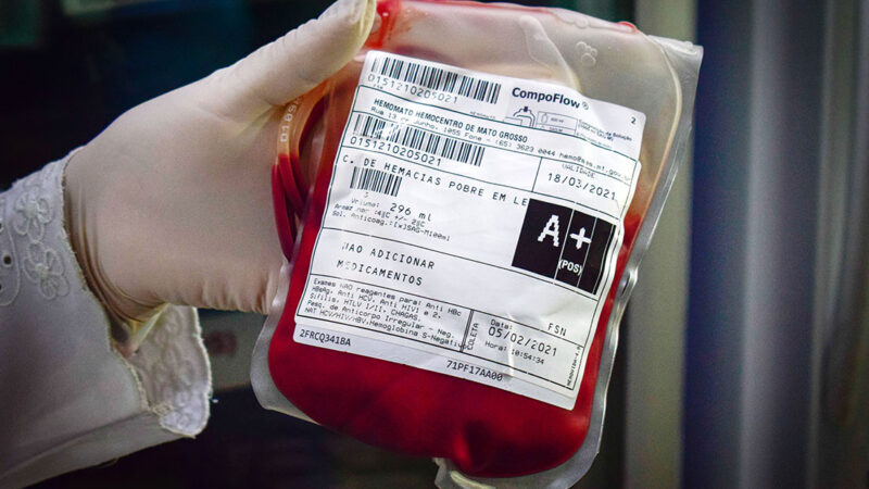 Hemocentro de Mato Grosso alerta para falta de sangue O-, O+ e B- e convoca população para doar