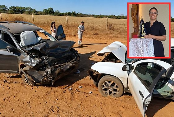 Mulher morre em colisão entre picapes na MT-433 e prefeitura decreta luto de três dias