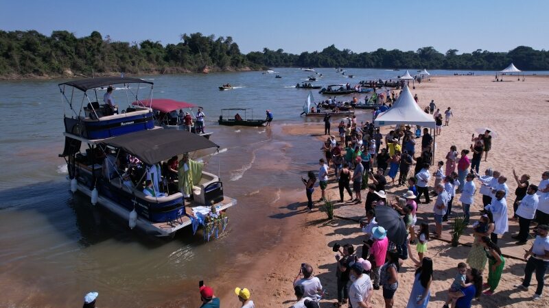 Sinop: praia do cortado é interditada e equipes preparam romaria, festival e torneio de pesca