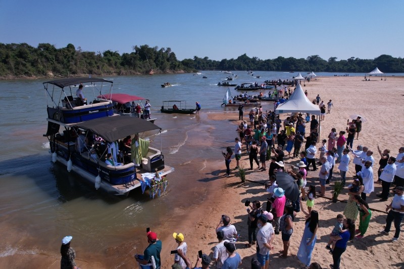 Sinop: praia do cortado é interditada e equipes preparam romaria, festival e torneio de pesca